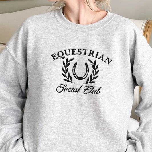 Equestrian Social Club Sweatshirt - Grey