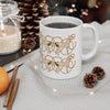 Ceramic Mug 11oz in Roped Horses on White