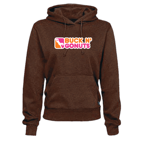 Buck N' Go Nuts Hoodie: Ladies