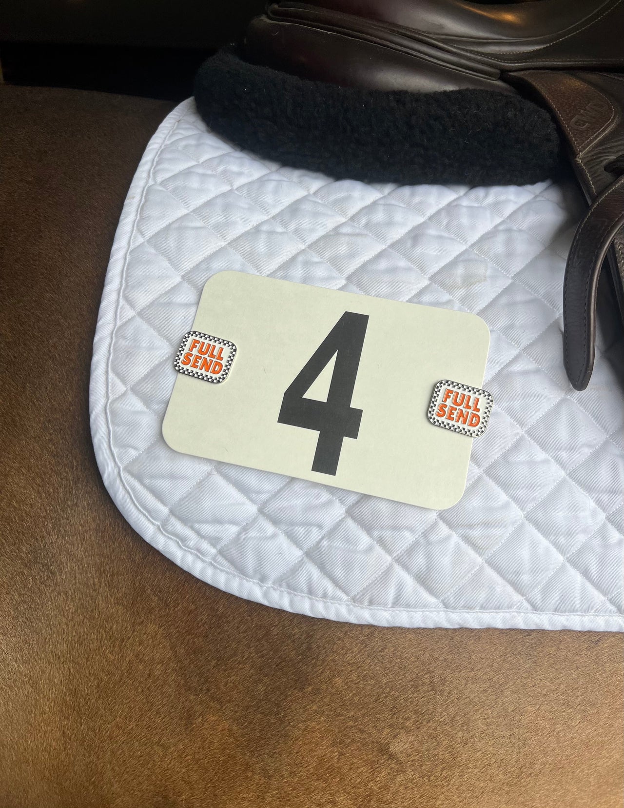 Full Send Number Pin Charms