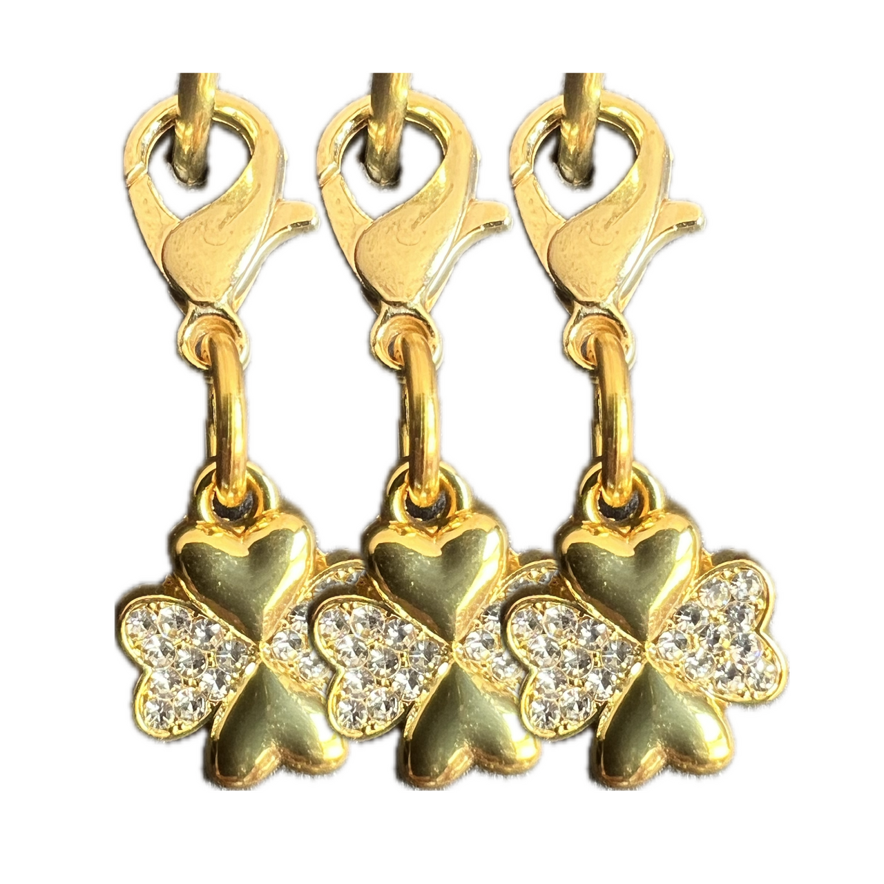 Lucky Clover Gold Braid Charm