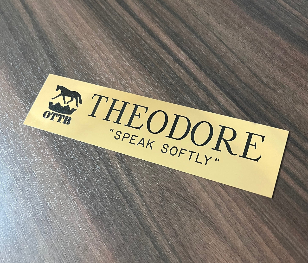 Traditional Metal Stall Plate (510/512)