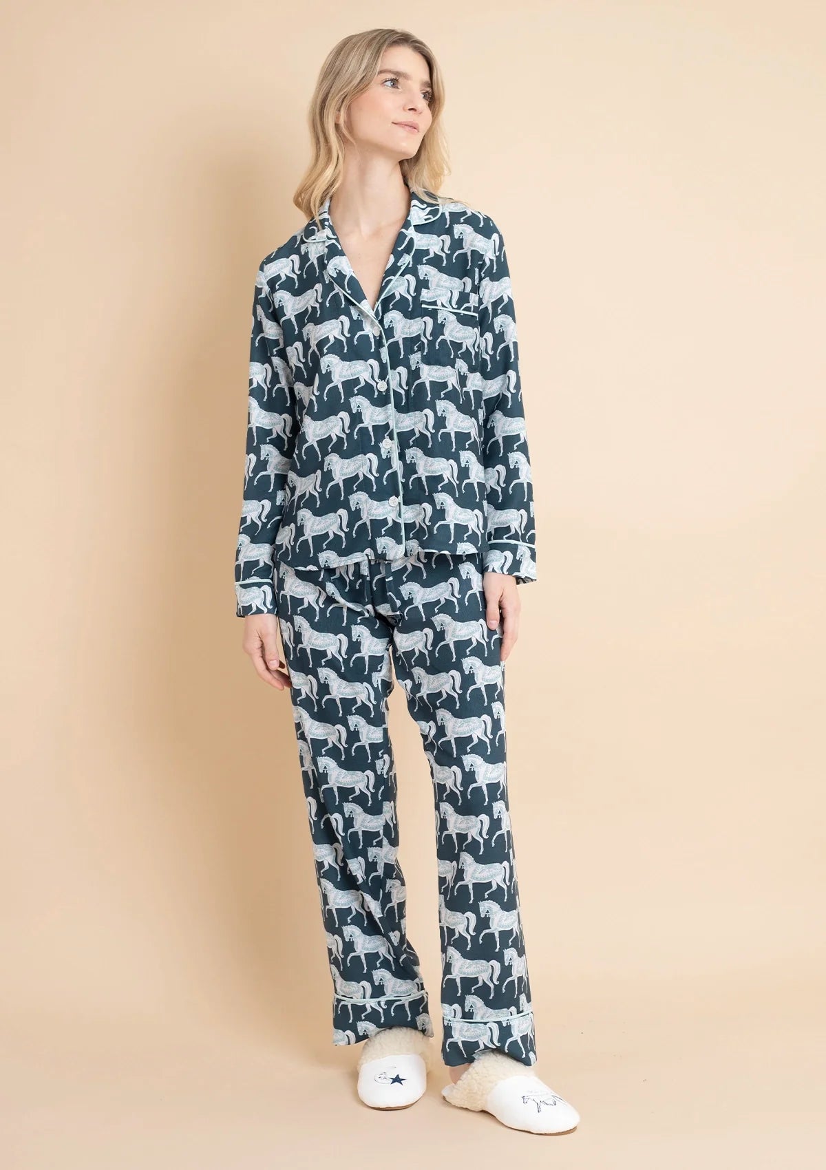 Whisper PJ's Set | Long Sleeve | Blossomare Print | Crystal