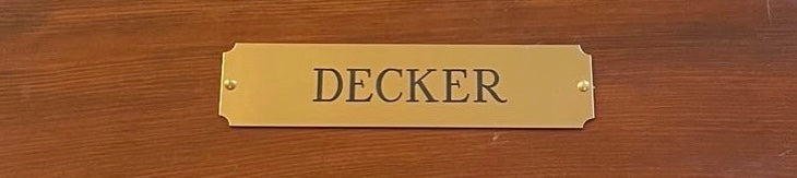 Stall/Trunk Plate