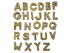 Pave Crystal Gold Letter Crop Charm