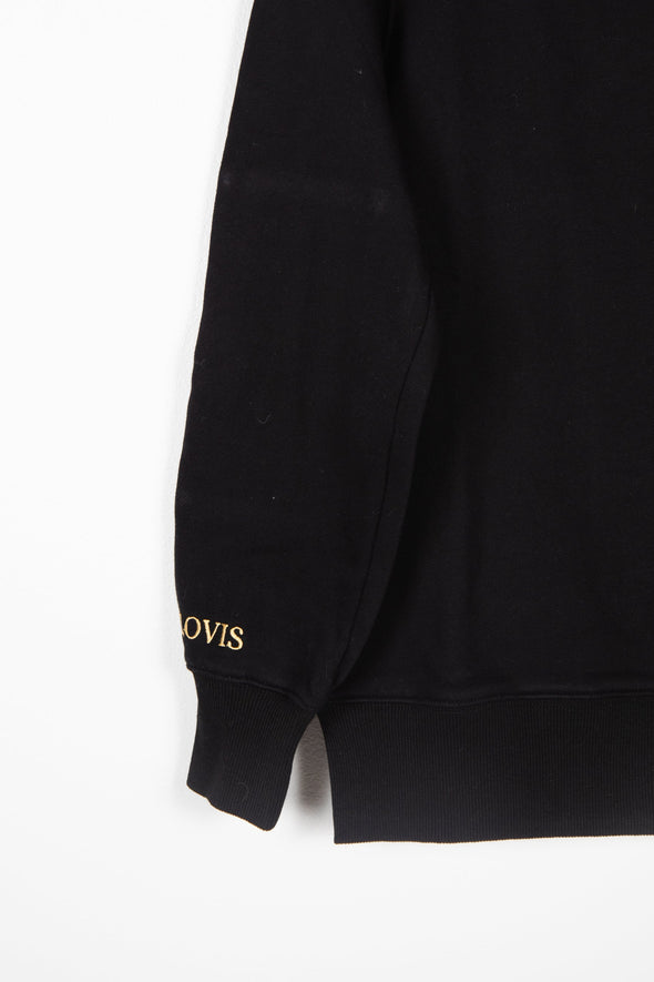 The UNISEX Marquis Clovis Leather Patch Pullover