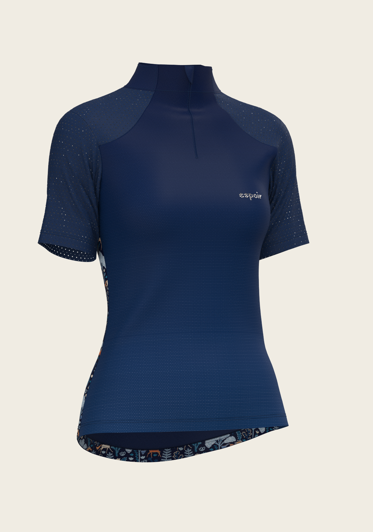  Forest on Navy Short Sleeve Sport Sun Shirt