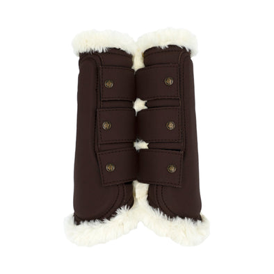 Leatherette Brushing Boots, Hickory
