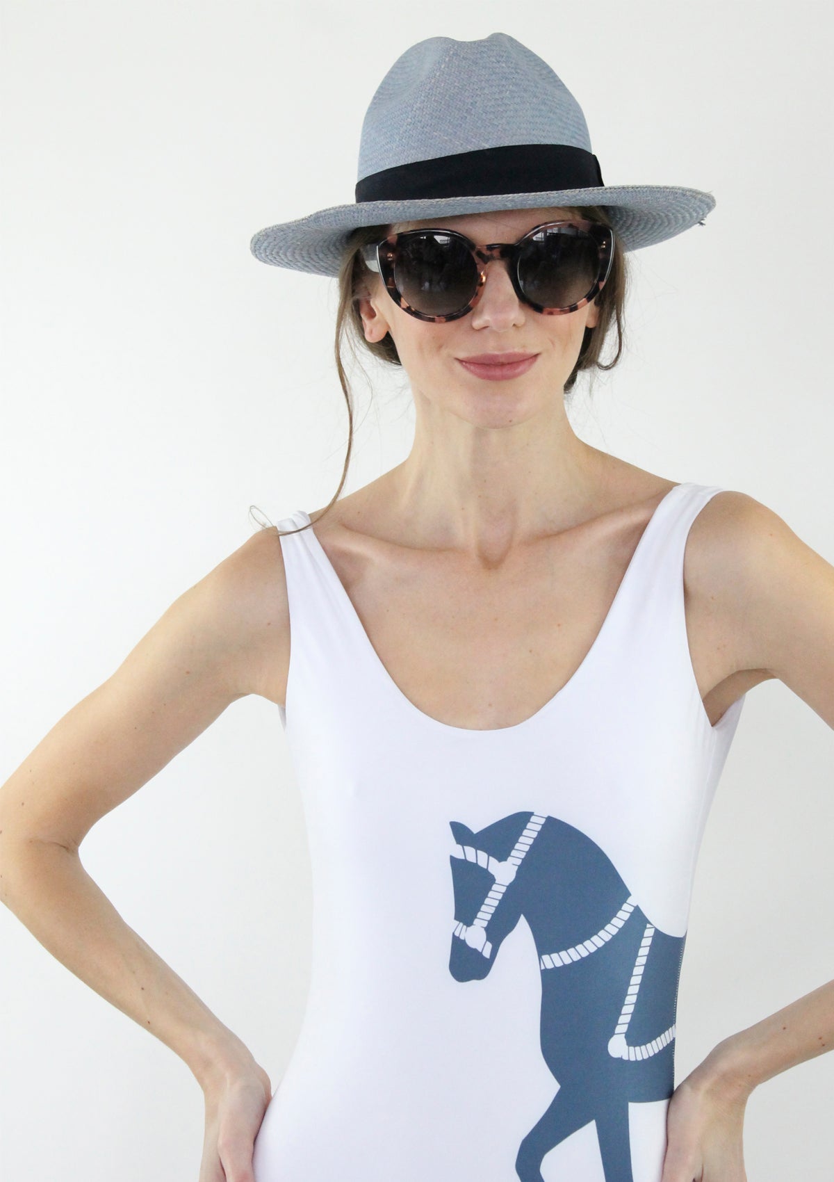 Marina One-Piece Bathing Suit | White