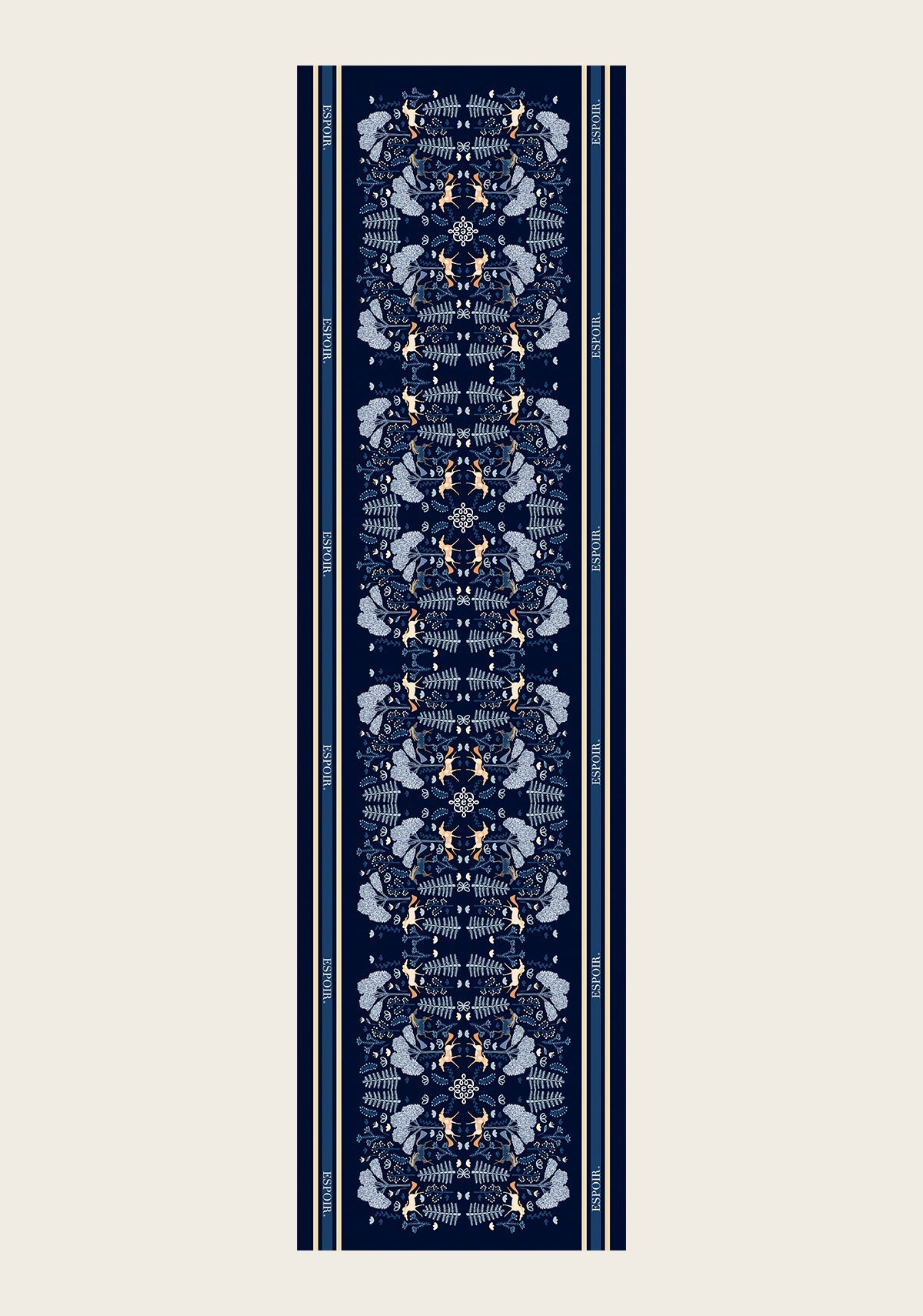 Forest on Navy Rectangular Scarf