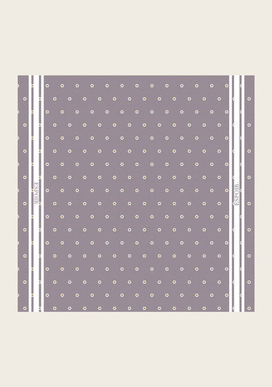 Mosaic Daisies in Lavender Square Scarf