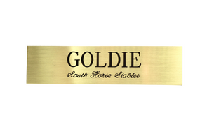 Traditional Brass Stall Plate