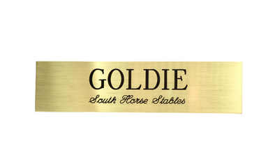 Traditional Brass Stall Plate