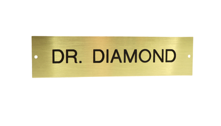 Traditional Brass Stall Plate