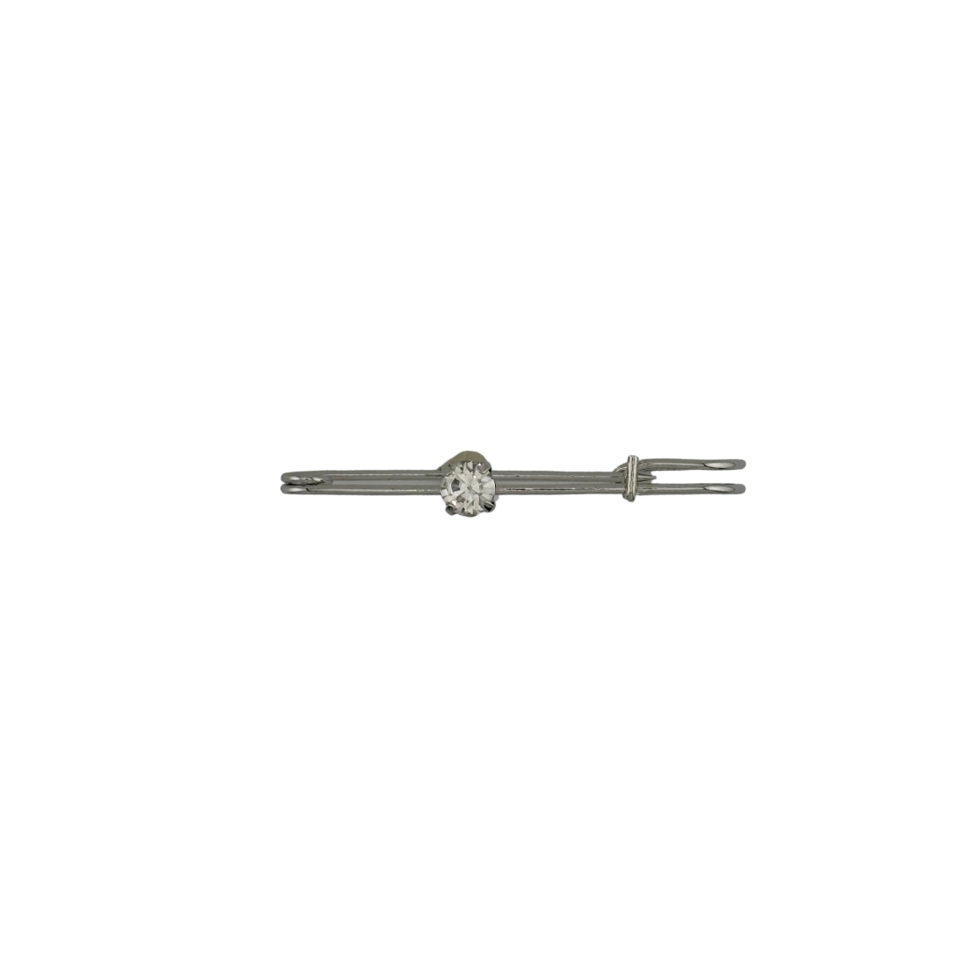DBC Stock Pin - Silver Sparkly Diamond
