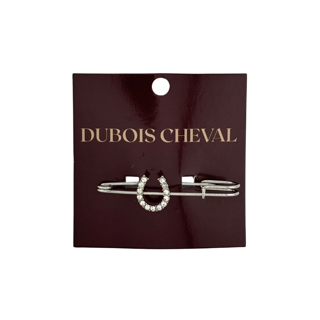 DBC Stock Pin - Silver Sparkly Horseshoe