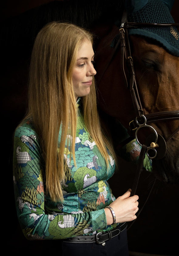Enchanted Forest Quarter Zip Sun Shirt