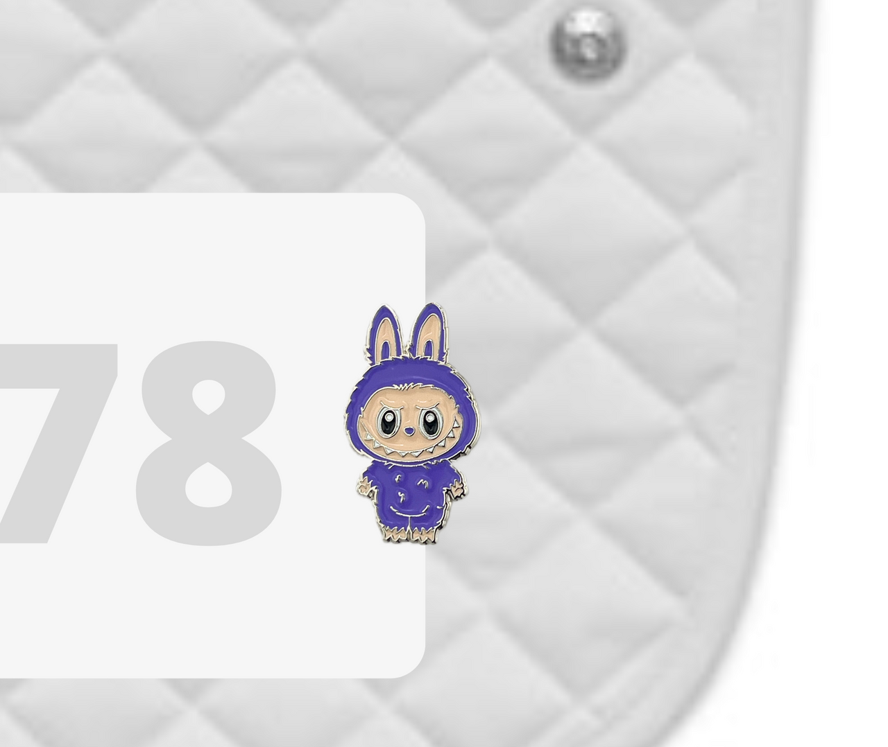 Labubu Number Pin Charm