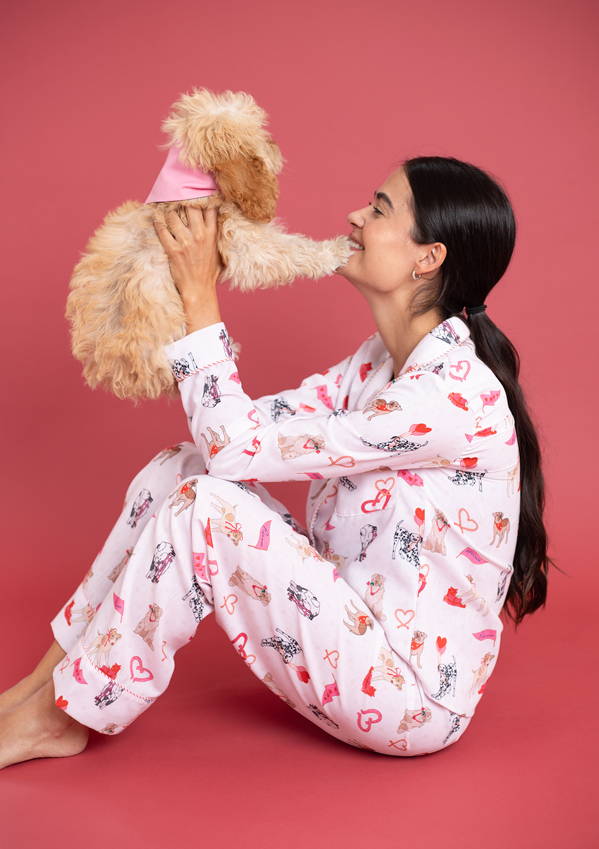 Loyal Luck PJ's Set | Long Sleeve | White