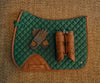 Leatherette Splint Boots, Cognac