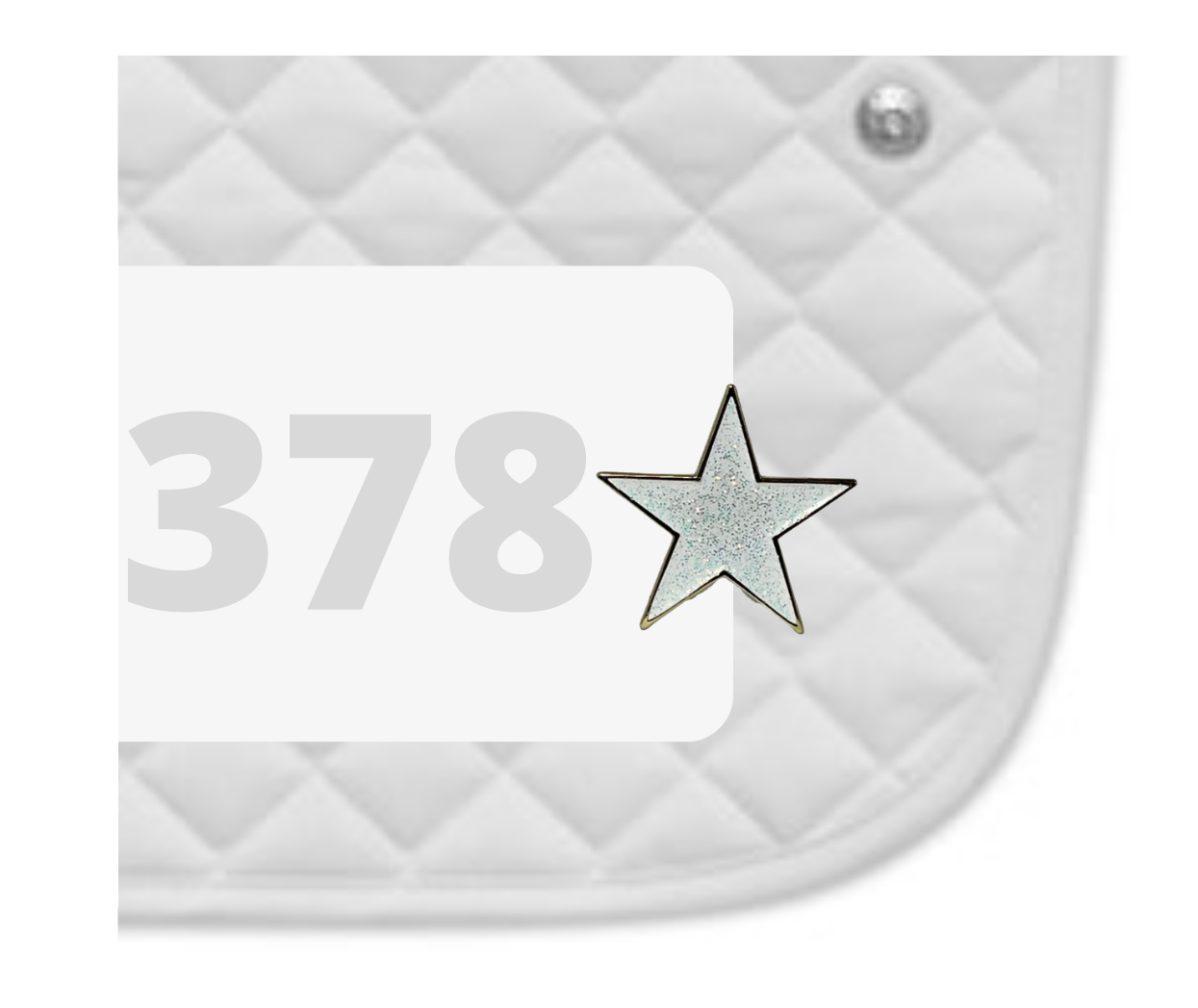 Shining Star Number Pin Charm