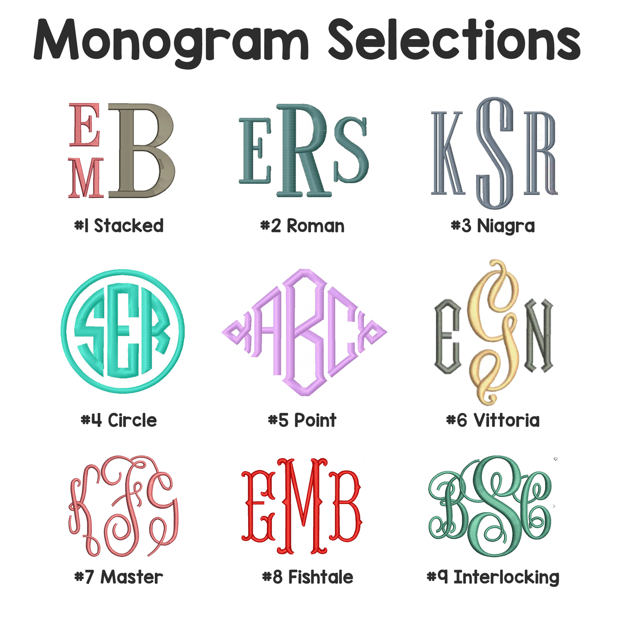 Embroidered Monogram - Boot Trees