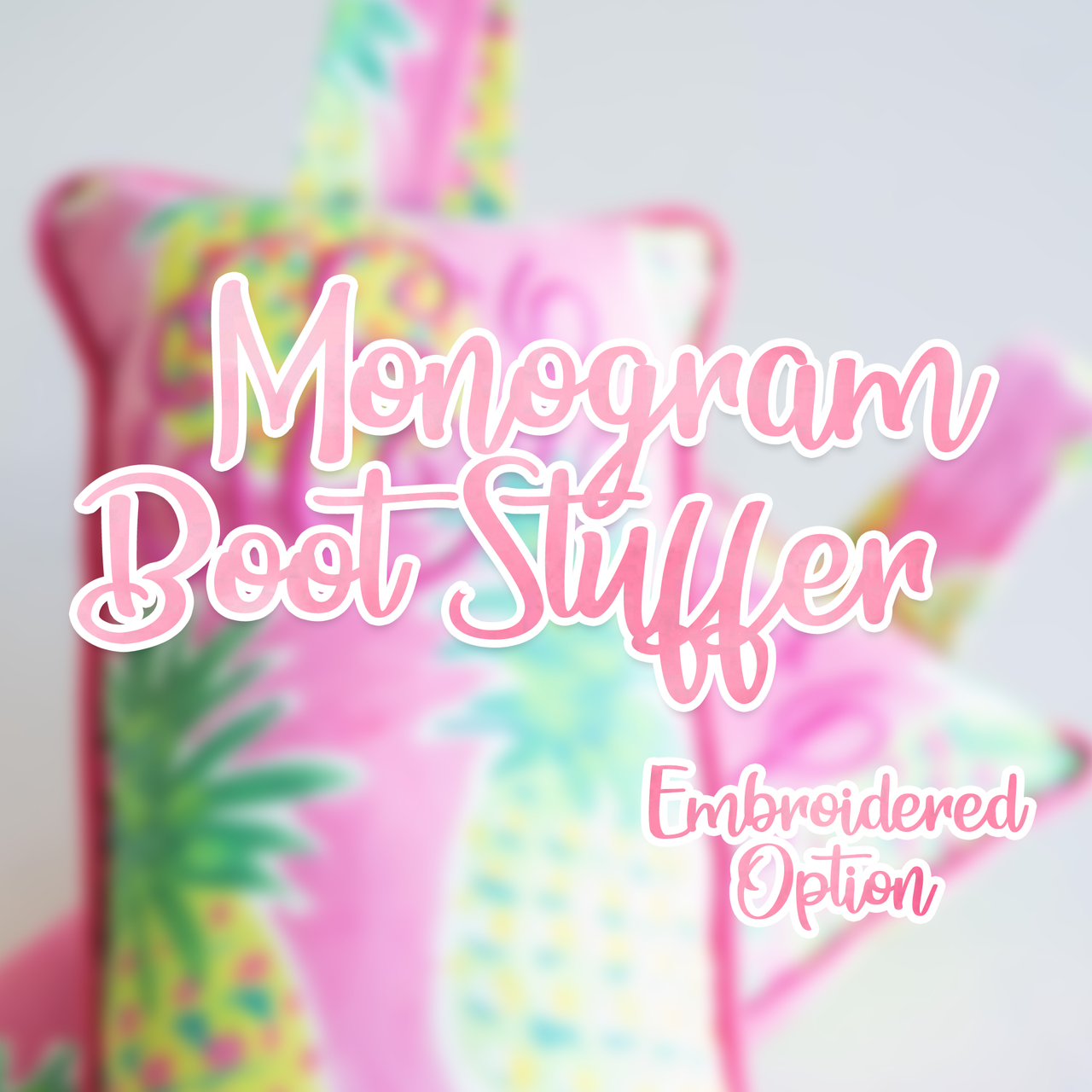 Embroidered Monogram - Boot Trees